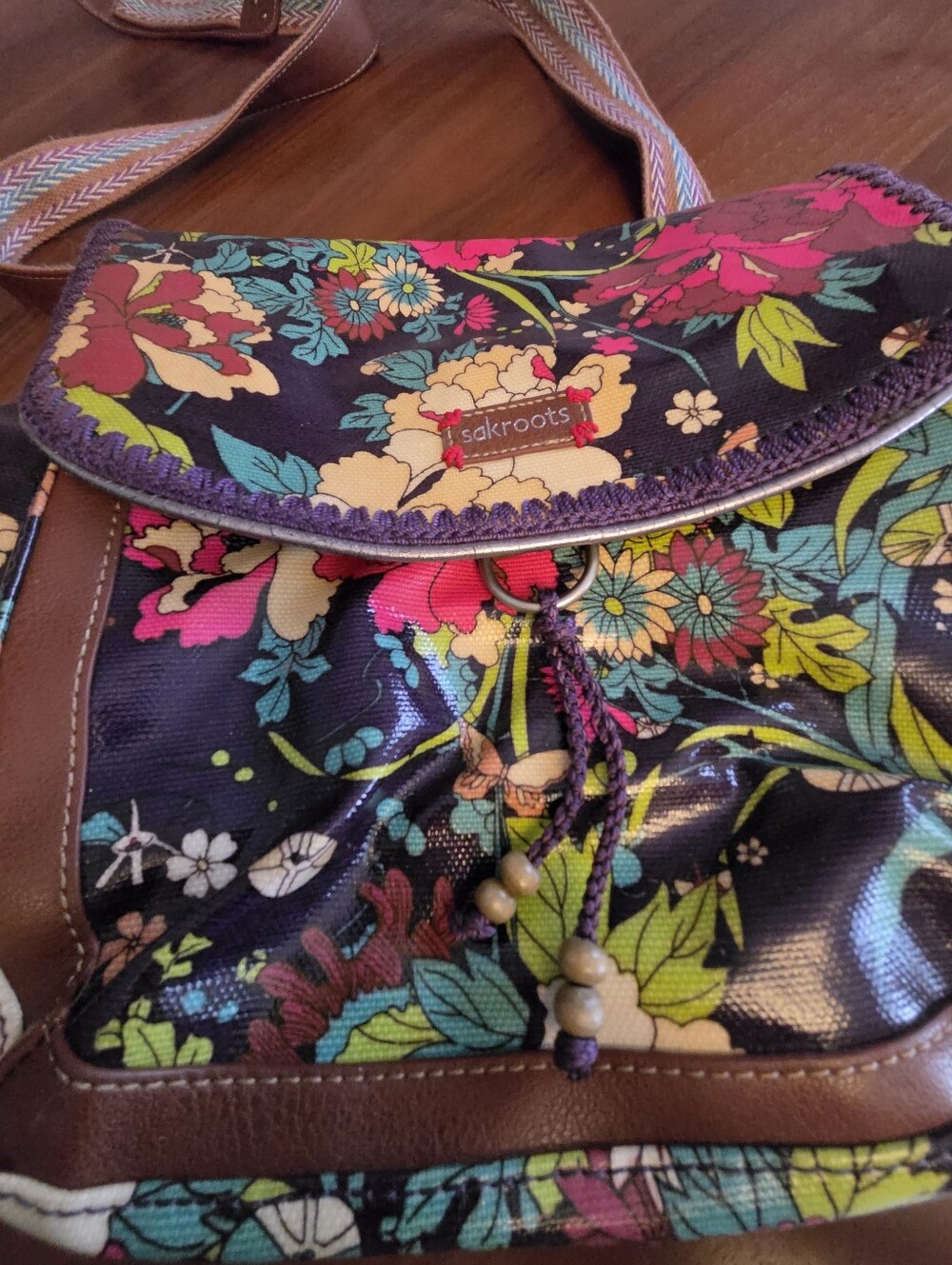 Charming The Sak Backpack/convetible Bag...with Butterfly Charm. BN.
